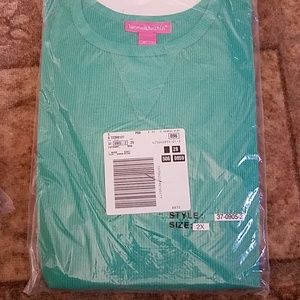 New Green Thermal Sweatshirt 2x